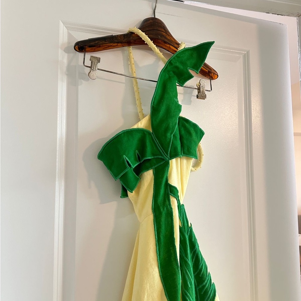 Farm Rio Palm Tree Cutwork Midi Dress - Picture 2 of 9